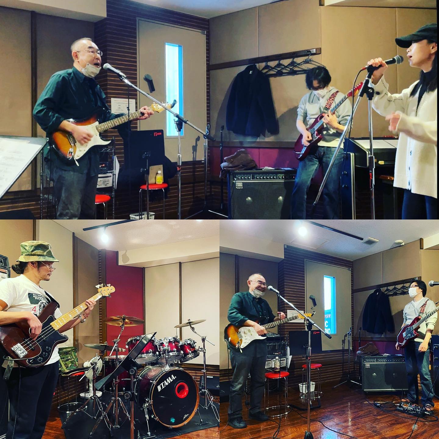 今日の早い時間は来週のリハ。前回よりだいぶまとまったかな！楽しもう、がんばろ🥁❣️ #rehearsal #livemusic #リハーサル